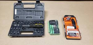 lot 257 image: Lot of 3 Misc Screwdriver & Socket Sets