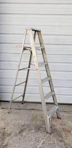 lot 295 image: Aluminum 6 Step Ladder