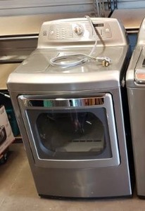 lot 5 image: Kenmore Elite Model 61523 7.3 cu. ft Front-Load Electric Dryer w Steam, Metallic Gray, $1,409 MSRP SEE DESCRIPTION