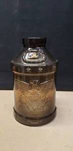 lot 2 image: RARE Vintage 5 Gallon Libbey Amber Glass 1776 Bicentennial Eagle Milk Jug, Excellent Condition