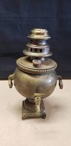 lot 321 image: Antique 1800s Russian Solid Brass Large Samovar COMPLETE