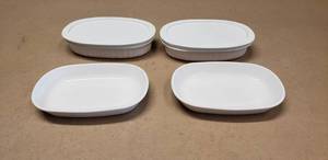 lot 356 image: Lot of Corningware Pieces, F-15-B x 2 w Matching Lid & P-140-B x 2