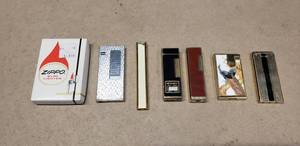 lot 364 image: Misc Lot of Vintage Cigarette Lighters, Zippo, Unicon, Charmant & More