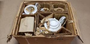 lot 394 image: Vintage Noritake Rosamor Pattern 17-Piece Complete Tea Set, Still in Original Package, Looks Unused