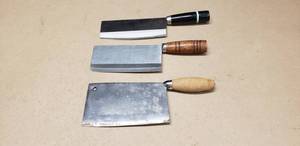 lot 397 image: Lot of 3 Vintage Cleavers