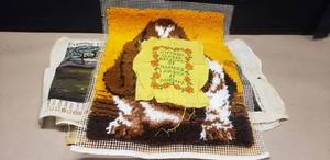 lot 413 image: Large Lot of Completed Needlework Pieces, 10 Total