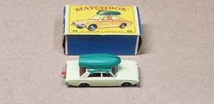 lot 161 image: Vintage Matchbox Ford Corsair & Boat No. 45 w Original Box