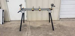 lot 427 image: Chicago Electric Heavy Duty Adjustable Miter Saw Stand