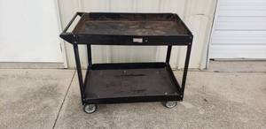 lot 454 image: Rolling Metal Shop Cart