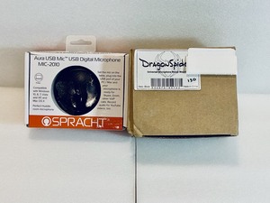 lot 2 image: Lot of 2 - New Other Aura USB Mic USB Digital Microphagonone MIC - 2010 & New In Box Dragon Spider Universal Microphone Shock Mount