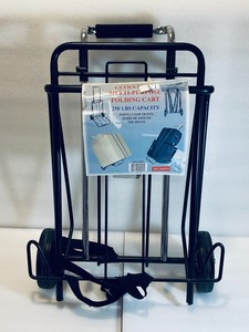 lot 39 image: New Staples Metal Luggage Cart, Black Style #1009- 250 lbs. Maximum Capacity