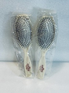 lot 93 image: Lot of 2 - New Phillips Light Touch-1 Hair Brushes 9 x 3, Light Beige