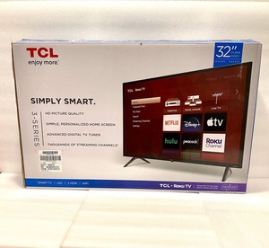 lot 2 image: TCL 32 Class 720P HD LED Roku Smart TV 3-Series, 32S331