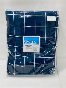 lot 3 image: New Room Essentials Reversible Microfiber TwinTwin Extra Long Comforter 66 W x 94 L in Blue