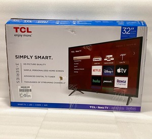 lot 23 image: TCL 32 Class 720P HD LED Roku Smart TV 3-Series, 32S331