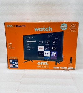 lot 35 image: Onn. 24 Class HD 720P LED Roku Smart TV (100012590)