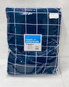 lot 48 image: New Room Essentials Reversible Microfiber TwinTwin Extra Long Comforter 66 W x 94 L in Blue