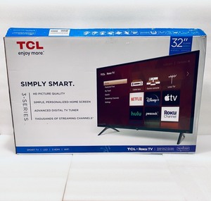 lot 79 image: TCL 32 Class 720P HD LED Roku Smart TV 3-Series, 32S331