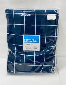 lot 96 image: New Room Essentials Reversible Microfiber TwinTwin Extra Long Comforter 66 W x 94 L in Blue