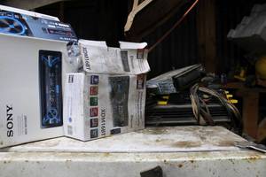 lot 62 image: Several car radios and amps see pics