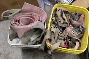 lot 120 image: 2 Containers of Straping Flatbed and Tie Downs