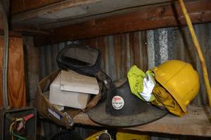 lot 86 image: Hard Hats, Car Mirrors, and Air Filters
