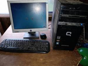 lot 185 image: Compaq Windows 7 Tower with Monitor, wireless keyboard and Mouse, Plus Compaq Presario with Windows XP58