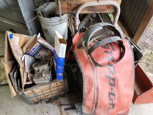 lot 109 image: Snap-On Cover, Hardware Trays, Toolbox, Face Shield