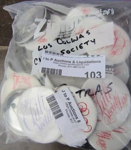lot 103 image: the chili society shirt pins qty 20 plus