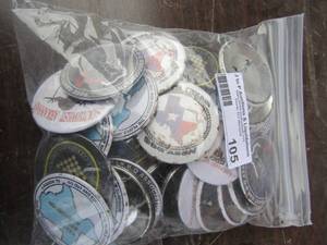 lot 105 image: Texas top bbq shirt hat pins qty 10 plus
