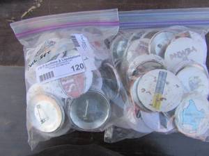 lot 120 image: 2 Ziploc bags of BBQ cook out shirthat pins