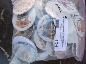 lot 121 image: Various shirt hat BBQ pins