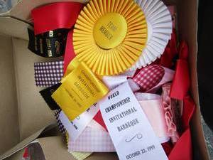 lot 138 image: large lot of ribbons and metals from place 1 through 9