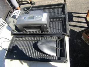 lot 158 image: Mini HP photo printer, drawer slot for DVDcd holders- organizers