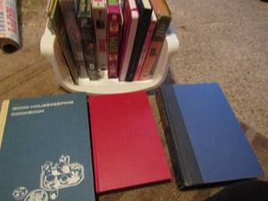lot 55 image: Books, Movies, all in a white basket
