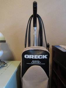 lot 112 image: Oreck HEPA CELOC Vacuum works, no bags included
