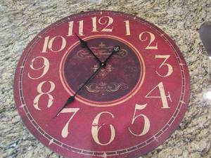 lot 128 image: WALL CLOCK - HOTEL WESTMINISTER - PARIS - Rue de la Paix   appprox 24 diameter