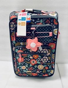 lot 40 image: New Crckt Kids 18 Softside Carry On Suitcase, Gray Floral Model-03-5561