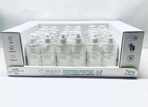 lot 51 image: LOT OF 24 - NEW ELYPTOL ANTIMICROBIAL MEDICAL HAND SANITIZER GEL PUMPS (16OZ), SANITIZES AND MOISTURIZES