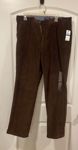 lot 54 image: New Nautica P53300 36W x 30L Coffee Bean Classic Fit Pants