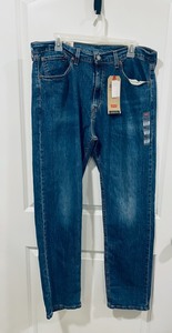 lot 98 image: New Levis 505 Regular Stretch 36 x 32 Mens Pants in Blue