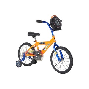 lot 100 image: New Hot Wheels 16 Kids Bike with Carrying Case, Orange Model-8058-41