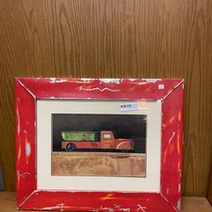lot 138 image: Superior Dump Truck picture in metal frame