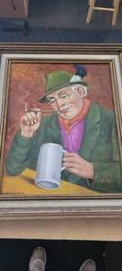 lot 44 image: Werner Heckenbach framed painting