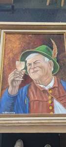 lot 43 image: Werner Heckenbach framed painting