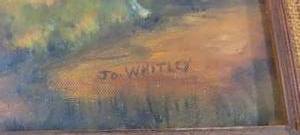 lot 136 image: oil painting by Jo Whitley 1980