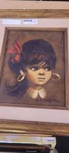 lot 152 image: portrait oil painting by Chuck Oberstein