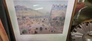 lot 159 image: Dallas Museum of Art 1993 poster in gold frame