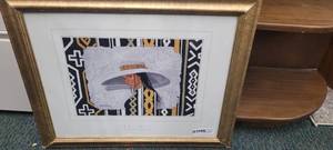 lot 190 image: The Hat II by Dexter Griffin picture in frame