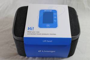 lot 14 image: Livongo connected blood pressure monitor in packaging. Model HT900 (SIB)
